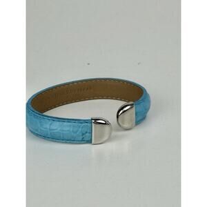 Jean Rousseau NEPTUNE BRACELET INDIAN Blue Alligator Leather
